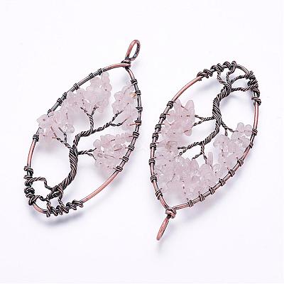 Natural & Synthetic Mixed Stone Big Pendants G-F341-B-1