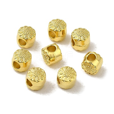 Rack Plating Alloy Beads PALLOY-P296-01G-1