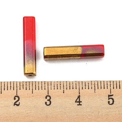 Electroplate Glass Beads GLAA-D024-02A-1