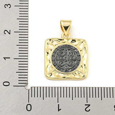 Rack Plating Brass Pendants KK-Z053-27G-1