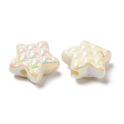 Opaque Acrylic Waffle Beads MACR-D074-03-1