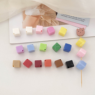 Opaque Acrylic European Beads OACR-N163-55-1