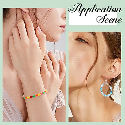 720Pcs 9 Colors Opaque Imitation Jade Glass Beads GLAA-SC0003-02-1