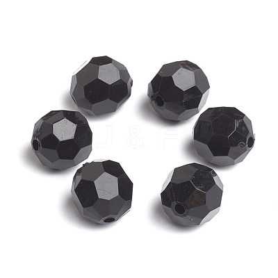 Opaque Acrylic Beads X-PAB14mmY-1-1