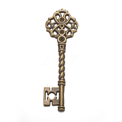 Key Tibetan Style Pendant Rhinestone Settings LS-TIBEB-A101291-AB-LF-1