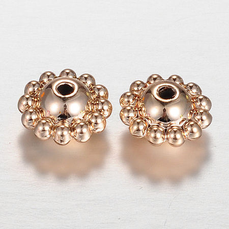 Cadmium Free & Nickel Free & Lead Free Alloy Spacer Beads PALLOY-N0127-18RG-NR-1