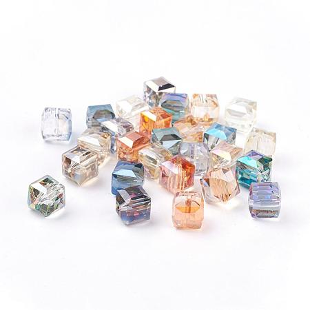 Electorplated Glass Beads EGLA-E006-M2-1