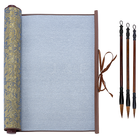 1Pc Polyester & Plastic & Alloy Chinese Calligraphy Brush Water Writing Magic Cloth AJEW-PH0008-92A-1