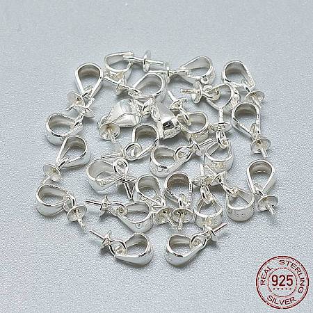 925 Sterling Silver Pendant Bails STER-T002-217S-1