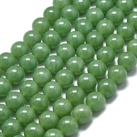 Natural Malaysia Jade Beads Strands G-L645-A01-6mm-27-1