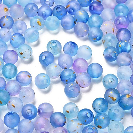 Frosted Transparent Acrylic Beads X1-OACR-F013-13D-1