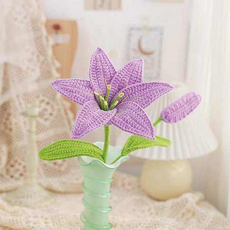 DIY Lily Flower Knitting Kits for Beginners PW-WGA01C2-05-1