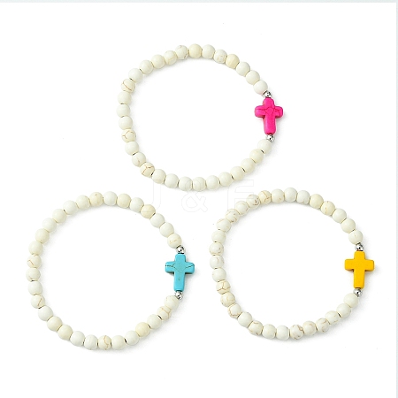 Religion Cross Bracelets BJEW-TA00397-1