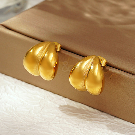 Stylish Stainless Steel Heart Stud Earrings for Women Daily Wear PG7148-1