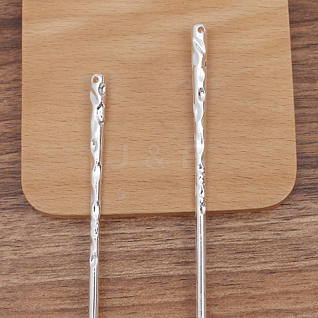 Alloy Hair Stick Findings PW-WG70408-01-1