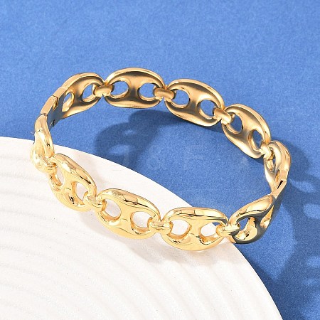 304 Stainless Steel Bangles for Women BJEW-Z155-02G-1