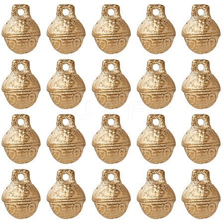 30Pcs Brass Bell Pendants KKB-CN0001-02B-C-1