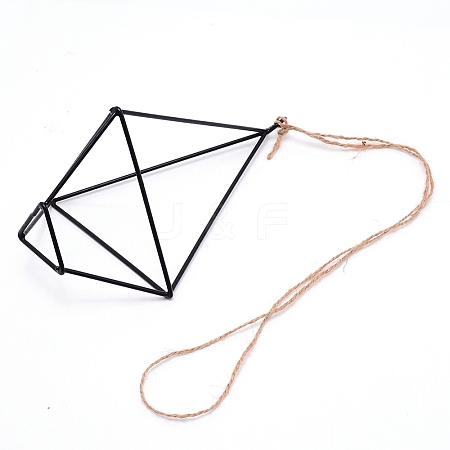Iron Flower Pot Shelf AJEW-WH0126-62L-1