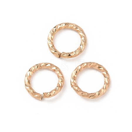 1/20 14K Gold Filled Open Jump Rings KK-Z159-01G-04-1