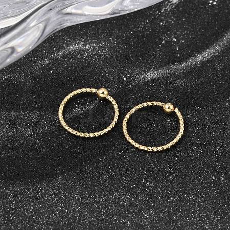 Brass Ball Captive Bead Nose Ring AJEW-G075-01G-02-1