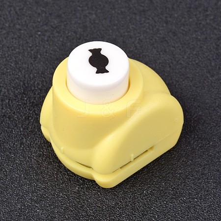 Random Single Color or Random Mixed Color Mini Plastic Craft Paper Punch Sets for Scrapbooking & Paper Crafts LS-AJEW-L051-04-1