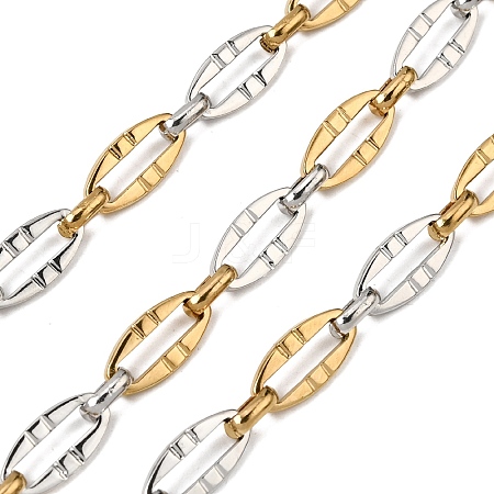 Two Tone 304 Stainless Steel Dapped Chains CHS-K018-44GP-1