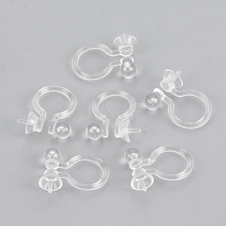 Plastic Clip-on Earring Findings KY-S155-08-1