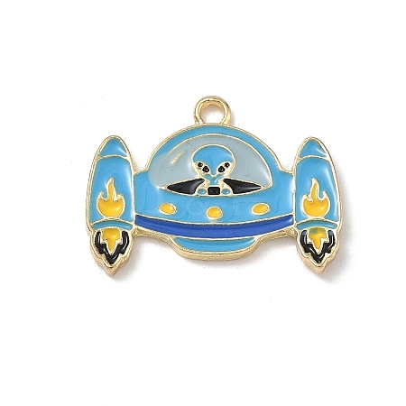Alloy Enamel Pendants AL-CBACD8B-10B-G-1