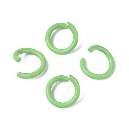 Spray Painted Iron Open Jump Rings IFIN-T017-04B-13-1