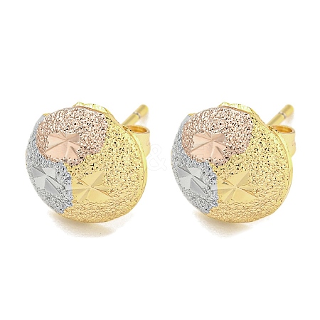 Brass Ear Studs EJEW-P261-14ML-1