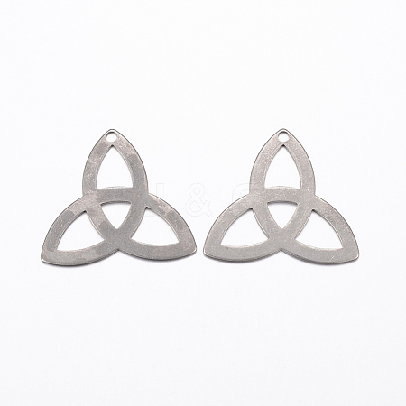 Tarnish Resistant 201 Stainless Steel Pendants STAS-L200-56P-1