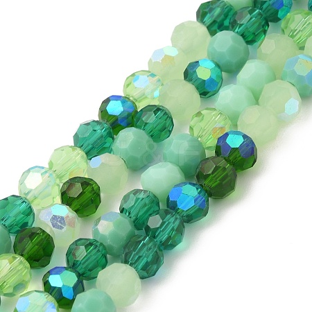 Electroplate Glass Beads Strands EGLA-P048-A05-1