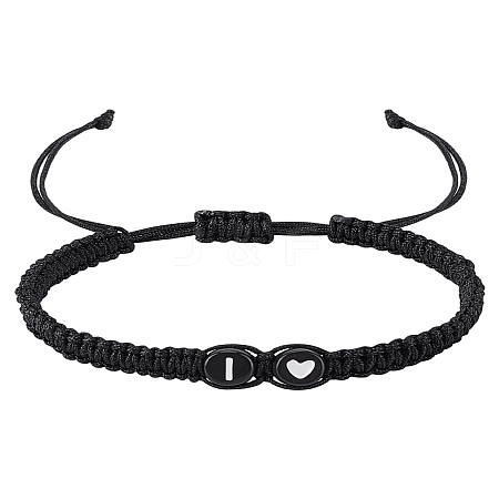 1Pc Adjustable Nylon Cord Braided Bracelets for Women Men BJEW-LP0001-31A-I-1