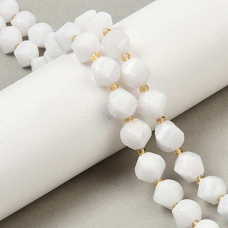 Natural White Jade Beads Strands G-U023-A20-01A-1