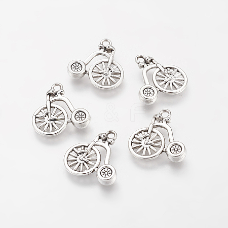 Tibetan Style Alloy Pendants X-TIBEP-0734-S-LF-1