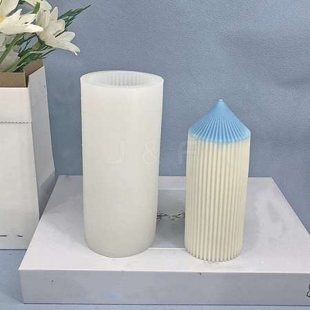 DIY Pencil Shaped Striped Pillar Candle Silicone Molds LS-SIMO-P001-01A-1