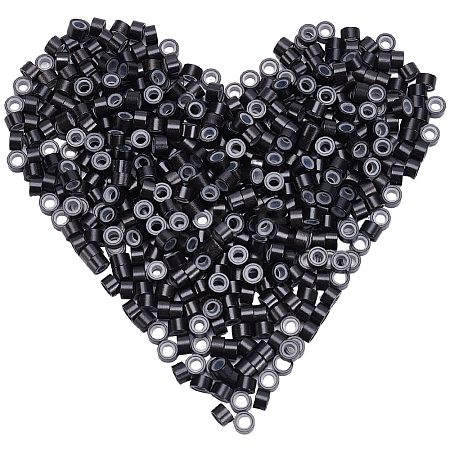 500Pcs Silicone Hair Coil Cuffs OHAR-SP0001-14B-1