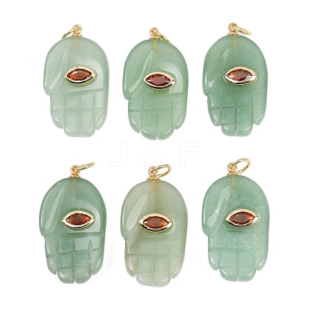 Natural Green Aventurine Pendants X-G-Z134-05A-1