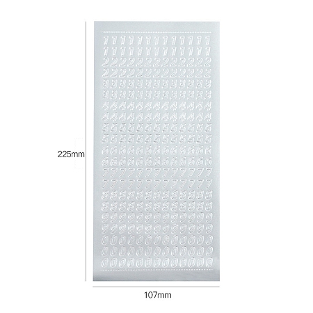 Letter PVC Adhesive Waterproof Stickers Self-Adhesive Stickers PW-WGB281D-04-1