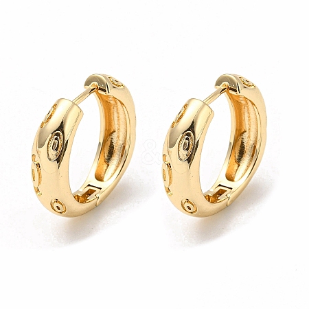 Brass Hoop Earrings EJEW-B035-25KCG-1