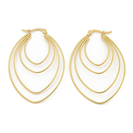 304 Stainless Steel Earrings for Women EJEW-E305-13G-1