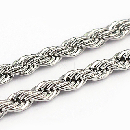 304 Stainless Steel Rope Chains CHS-O005-43D-1