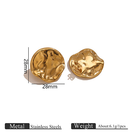 304 Stainless Steel Stud Earring Findings FS-WG336E9-06-1
