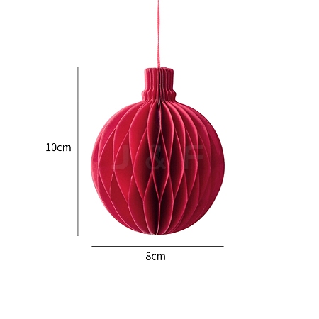 Christmas Paper Honeycomb Ball Pendant Decorations PW-WGCD71A-13-1