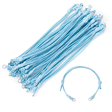 20Pcs Adjustable Korean Waxed Polyester Cord Bracelet Making BJEW-TAC0051-09-1
