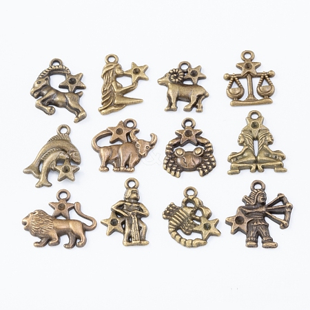 Alloy Pendants PALLOY-TAC0013-14AB-RS-1