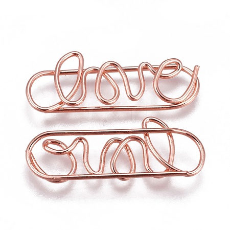Iron Paper Clips AJEW-WH0096-95RG-1