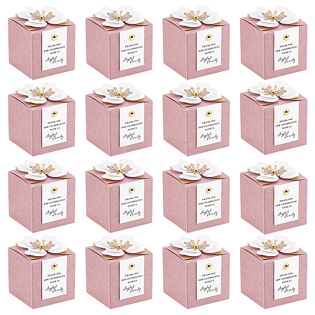40 Bags Flower Paper Candy Gift Boxes CON-WA0001-08-1