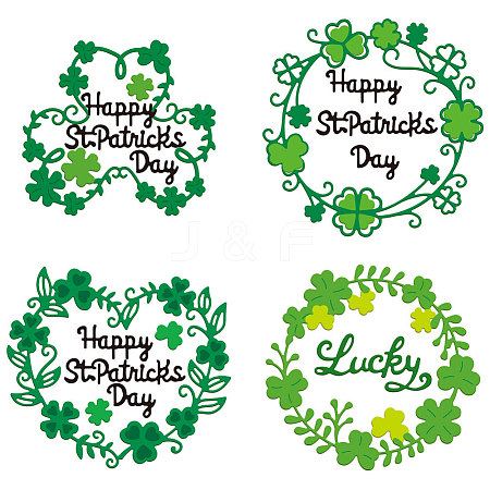 Saint Patrick's Day Carbon Steel Cutting Dies Stencils DIY-WH0309-1617-1