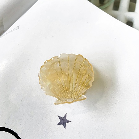 Shell Shape Cellulose Acetate Claw Hair Clips PW-WG49F1A-04-1